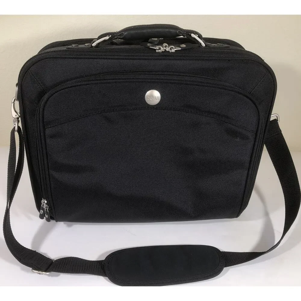 Laptop Briefcase Bag Dell Removable Padding Handle & Shoulder Strap